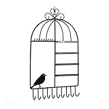 LUOEM Tür Schmuck Wandtattoo in Form von Vogelkäfig (schwarz)
