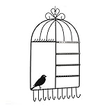 LUOEM Tür Schmuck Wandtattoo in Form von Vogelkäfig (schwarz)