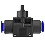 Pneumatik 3/2 Wegeventil Schlauchverbinder Druckluftverbinder für PU PA PTFE Schläuche und Kupferrohr mit 4-10 mm Durchmesser WUNSCHGRÖSSE einfach auswählen 