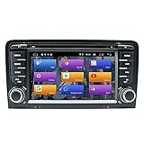 N A BOOYES Für Audi A3 S3 RS3 Android 10.0 Doppel Din 7' Auto DVD-Player Multimedia GPS-Navigation Auto Radio Stereo Auto Auto Play/TPMS/OBD / 4G WiFi/DAB/SWC