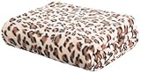 Brandsseller Polar Fleece Decke Wildkatzen Design 130x170 cm (Motiv4, 130 x 170 cm)