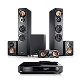 Teufel Ultima 40 Surround Impaq 5.1-Set Schwarz Heimkino Lautsprecher 5.1 Soundanlage Kino Raumklang Surround Subwoofer Movie High-End HiFi Speak