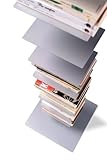 Sintesi Bücherregal Sapiens Höhe 202cm, alusilb