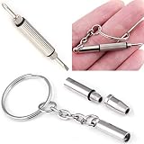 PiniceCore 4 In1 Brill Schraubendreher Mini Schlüsselanhänger Ring Handwerkzeuge Sonnenbrillen Brillenmobiltelefon-Uhr-Reparatur-schlüsselanhänger Schraubenzieher-Werkzeug