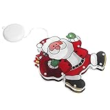 Shanrya Fensterschmuck, Weihnachtsmann-Dekoration, Weihnachtsbeleuchtung, 10 LED-Leuchten, Weihnachtsbaumbeleuchtung, einfache Bedienung für den L