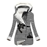 HHOP Damen übergangsmantel senfgelbe Jacke Damen Damen Mantel fischgrät Teddy Coat Damen Damen Mantel winterparka Damen schwarz longweste Damen winterparker Damen Steppweste mit Kap