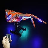 ITOP LED Fernbedienung Beleuchtung Bausatz für Lego 76193, DIY LED Lichtset für Lego 76193 The Guardians Ship (nur LED enthalten, kein LEGO Bausatz) - (mit Batteriebox)