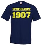 Herren T-Shirt Shirt Fenerbahce Istanbul, Navyblau, L