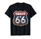 U.S. Route 66 Vintage Rusted Road Sign T-S