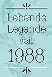 Lebende Legende 1988: DIN A5 • 120 Seiten Punkteraster • Kalender • Notizbuch • Notizblock • Block • Terminkalender • Abschied • Geburtstag • Ruhestand • Abschiedsgeschenk • Arbeitskolleg