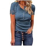 T-Shirts für Damen, Damen Tshirt Schwarz Brief Aufdruck T-Shirt Kurzarm Rundhals Tee Tops Sommer Teenager Mädchen Aesthetic Druck Slim Fit Oberteile Bluse Pulli Top Damen Shirt R