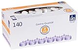 Gies 205-488000-10 Master-Lights, Durchmesser 48 mm, in Metallhülsen, 140er-Karton, Weiss Kerzen, T