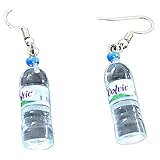 PPX Frauen böhmischen Wasserflasche Anhänger Ohrringe Tropfen baumeln Ohrringe kreative einzigartige (Blau)