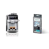 Siemens EQ.6 plus s300 Kaffeevollautomat TE653501DE, Dampf-Reinigung, Doppeltassen-Funktion + Entkalkungstabletten TZ80002A, schützt vor Korrosion, für Kaffeevollautomaten der EQ.S