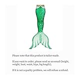 RKRCXH Set Meerjungfrauen Schwanz Mit Meerjungfrau Flosse Zum Schwimmen for Jungen, Mädchen Meerjungfrau Schwanz Badeanzug Set Meerjungfrau Badeanzug (Color : 1, Size : Tailored)