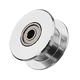 X-BAOFU, 1pc 16T / 20T GT2 Aluminium Zahnriemenscheibe mit/ohne Zahn for DIY 3D-Drucker Idler Pulley (Farbe : 20T Without toot)