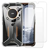 Shantime Hülle für AGM Glory SE + 2 x Displayschutzfolie aus gehärtetem Glas - [2 Stück] Soft Gel TPU Silikon Schutzhülle für AGM Glory Pro AGM G1 Pro AGM Glory AGM G1 (6,5 Zoll) (transparent)