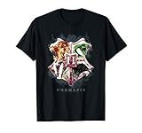 Harry Potter Hogwarts Crest Watercolor T-S
