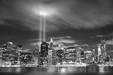 Fototapete selbstklebend | New York City - Skyline | in schwarz-weiß 150x100 cm | Bild-tapete Moderne Wand-deko Dekoration Wohnung Wohnzimmer Wandtapete | 17332