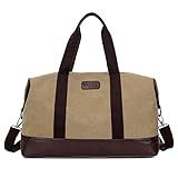 Business-Reisetasche, tragbare Umhängetasche mit großem Fassungsvermögen, einfache und leichte Aufbewahrungstasche, Canvas-Gepäcktasche-Khaki_18 Z