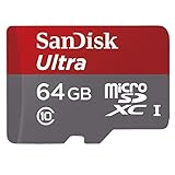 SanDisk Ultra Android microSDXC 64GB bis zu 48 MB/Sek, Class 10 Speicherkarte + SD-Adap