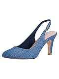 Tamaris Damen Slingpumps 1-1-29605-26 803 blau normal Größe: 40 EU