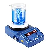 Magnetic Stirrer hot plate Four E'S Scientific Magnetrührer mit Heizplatte 1500 UpM Digital Display 3L rühren EU-Stecker ohne Wärmesondenhalterung