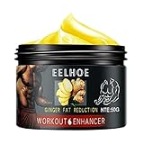 vfhdd Männer Bauchmuskelcreme 6er Pack Muskelcreme Workout Sweat Enhancer Stimulator Fatburner Abnehmen Magen Anti Cellulite Creme Bauchcreme zur Fett- und Muskelabnahme für Frauen M