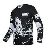 MTB Trikot Herren Langarm Mountainbike Shirt Downhill Bekleidung Fahrradtrikot Atem Schnelltrock