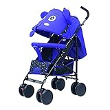 ZXJ Leichte Kinderwagen Baby Kinderwagen Reise Baby Bis Kleinkind Buggy Easy Folding Verstellbare Rückenlehne In Liegeposition Mit Zubehör (Color : Blue)