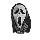 Yahunosu Schockierende Schrei Maske Ghost Gesicht Blutungen Erwachsene Maske Ghostface Maske Ghost Tod für Cosplay Kostüm Halloween Party Dekoration 1 stück