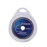 Yosoo Angelschnur Drahtführer, Fischstahldraht 10m geflochtener Angeldraht mit Kunststoffschale für das Angeln im Freien(40 lbs)