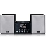 Lenco A004160 MC-250BK Stereoanlage Bluetooth, CD, DAB+, Internetradio, USB, UKW, 2 x 10W Schw