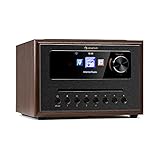 auna Black Star - Internetradio, CD Cube Radio, WLAN Radio, Webradio mit Bluetooth, HCC Display, schw