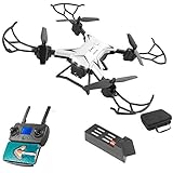 Professionelles Drohne Mit Kamera 4k Hd 5g WiFi GPS FPV Fernbedienung Entfernung 2km Rc Quadcopter Hubschrauber Kid Spielzeug(Color:Weiß)