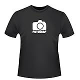 Fotograf, Herren T-Shirt - Fairtrade, Größe 3XL, schw