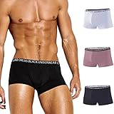 Männer Boxershorts Kurz Unterhose Baumwolle Atmungsaktiv Unterwäsche Feinem Samt Retroshorts Weiche Feiner Samtgürtel Boxer Shorts Einfarbige Höschen Loose Briefs Ostern Geschenk für Ihn Mann E