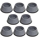 LOYALSE Waschmaschine Fußpolster, Anti Vibration Waschmaschine Füße Anti-Vibrations-Waschmaschinenunterstützung, Antivibrationspads für Waschmaschine Und Trockner(8 Stück)