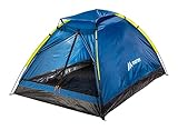 martes TENTINO II Camping Zelt - 2 Personen Kuppelzelt mit Belüftung, Leicht, Wasserdicht - Einfache Einrichtung für Trekking, Familien, Festival, Backpacking, Poseidon/Sulphur Spring, Einheitsgröß