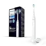 Philips Sonicare 3100 Series elektrische Zahnbürste mit Schalltechnologie, mit Drucksensor und Bürstenkopf-Wechselanzeige, HX3671/13, Weiß