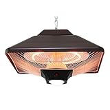 J.SCT-5 Terrassenheizung Decke 2000W hängende Terrassenheizung, elektrische Fernbedienung Infrarot-Terrassenheizungen Mit LED und 2