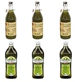 3x Farchioni Olio Extra Vergine Il Casolare Grezzo + 3x Farchioni Classico Extra Natives nativ Olive Olivenoel 1L