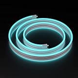 novonest USB-Lichtleiste, 500 mm (59,05 Zoll), blaue LED-Hintergrundbeleuchtung, PC-LED-Streifen-Set, reine Farbe, geeignet für eine Vielzahl von Szenen, mit Schaltschlüssel, LS15BE