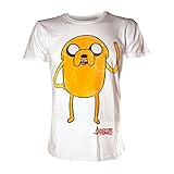 Adventure Time Herren Jake Waving T-Shirt, Weiß (Weiß), L