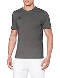 adidas Herren T-Shirt Core 18, Dark Grey Heather/Black, L, CV3983