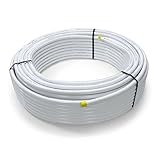 Pipetec Aluverbundrohr Aluminium Mehrschichtverbundrohr 16x2 mm 50m weiss PEX-Rohr Alu-Mehrschicht-Verbundrohr MV-Rohr Mehrschichtrohr Heizung W