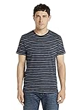 TOM TAILOR Herren Bunt gestreiftes T-S