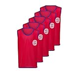 FC Bayern München Erwachsenen Leibchen 5er Set (one Size, rot)