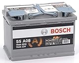 Bosch Automotive 0092S5A080 Batterie AGM 12 V 70 Ah 760 A B13