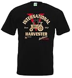 Bimaxx® T-Shirt | Authentic Red Power V8 IHC | Schwarz | Größe L